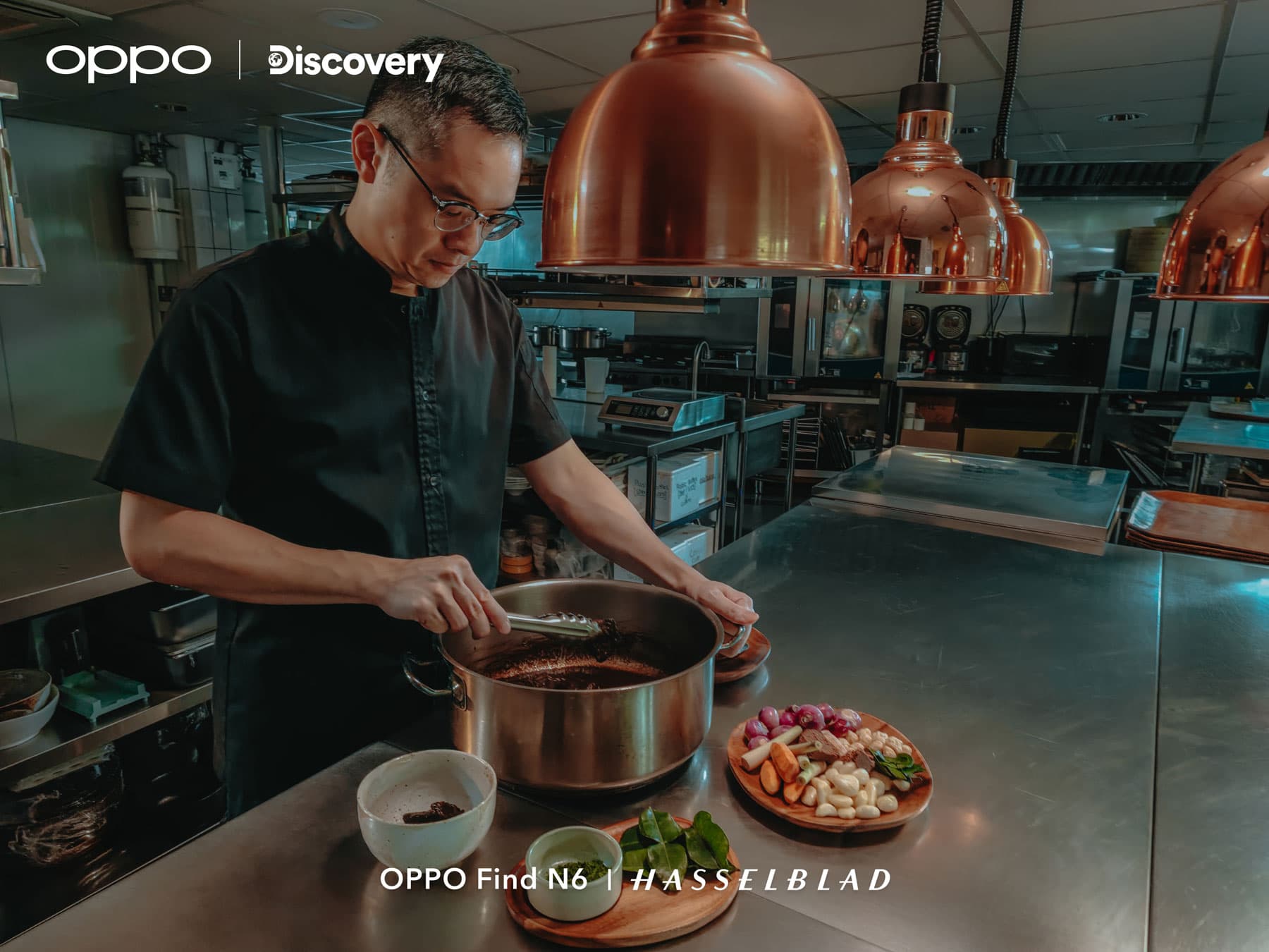 Chef Malcolm Lee in the kitchen